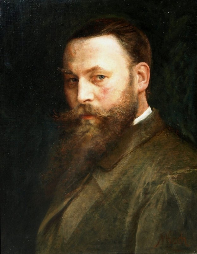 Self portrait of Michel Koch, 1895